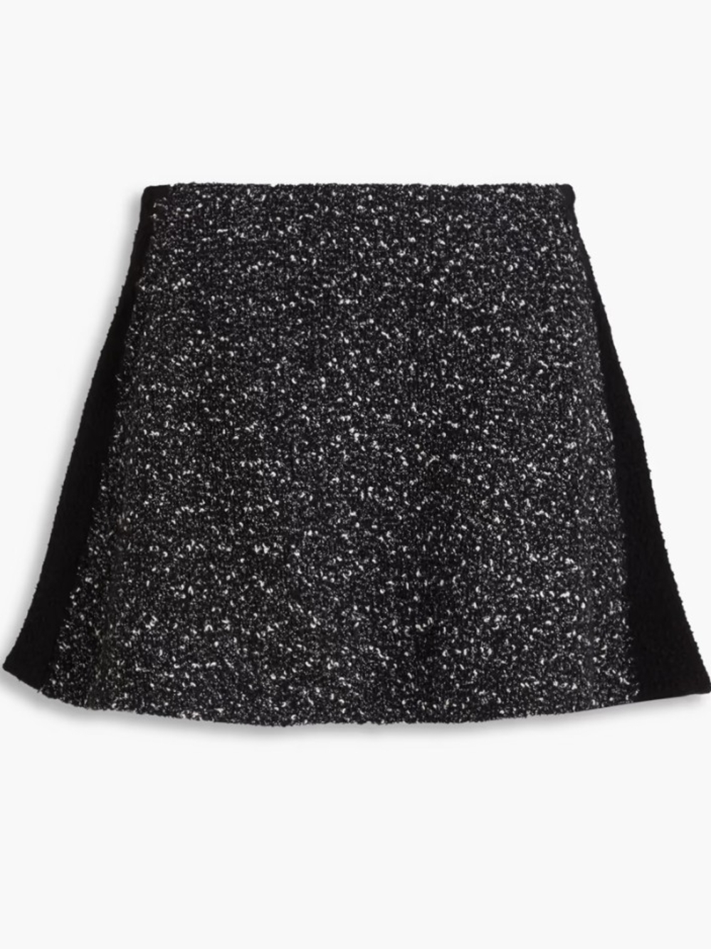 RAG & BONE Elsie flared felt-paneled wool-blend bouclé-tweed mini skirt